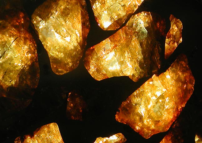 Imilac Pallasite Olivine Crystals Up Close