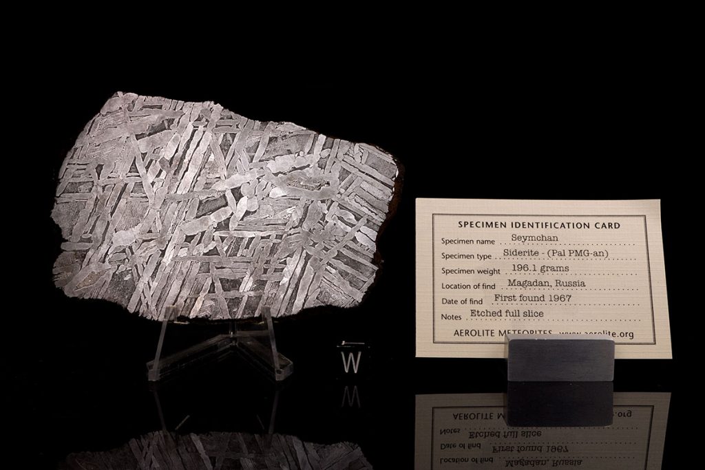 Seymchan 196.1 Grams with specimen id card