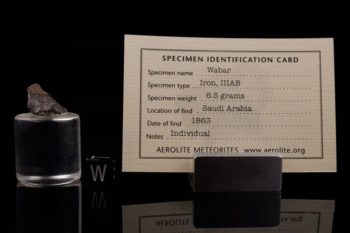 Wabar 6.5 Grams with specimen id card