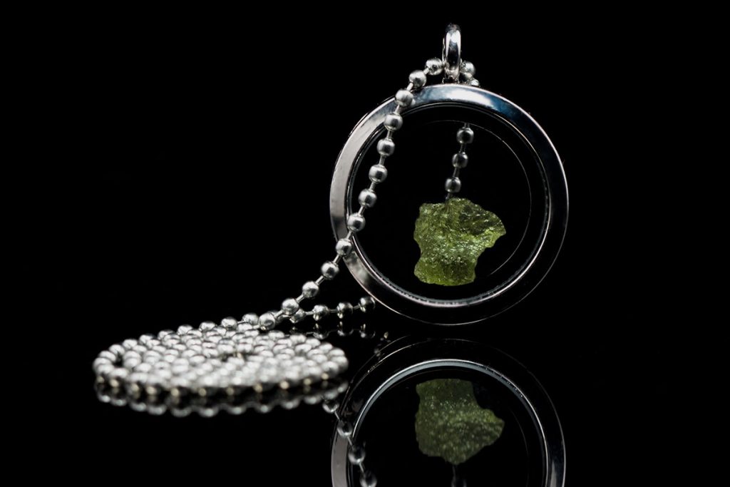 moldavite necklace