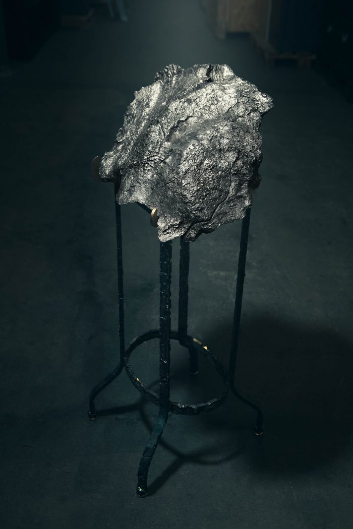 Large Campo del Cielo Iron Meteorite with Metal Stand II