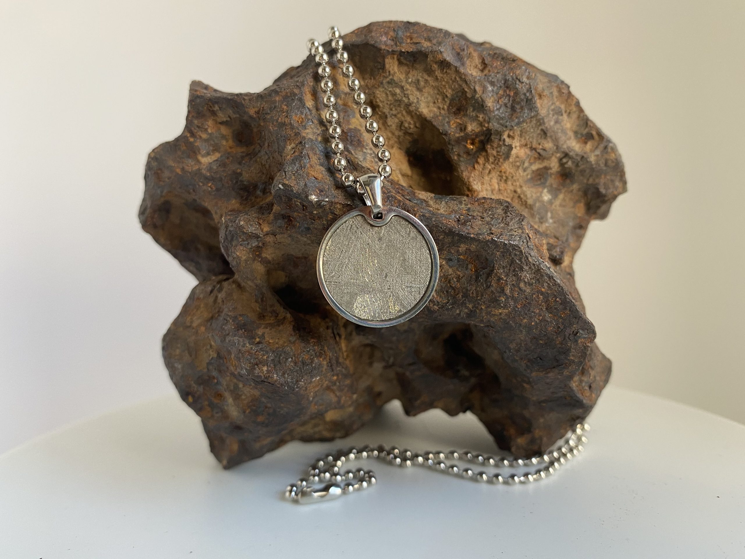 iron meteorite necklace