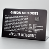 gibeon iron meteorite plaque