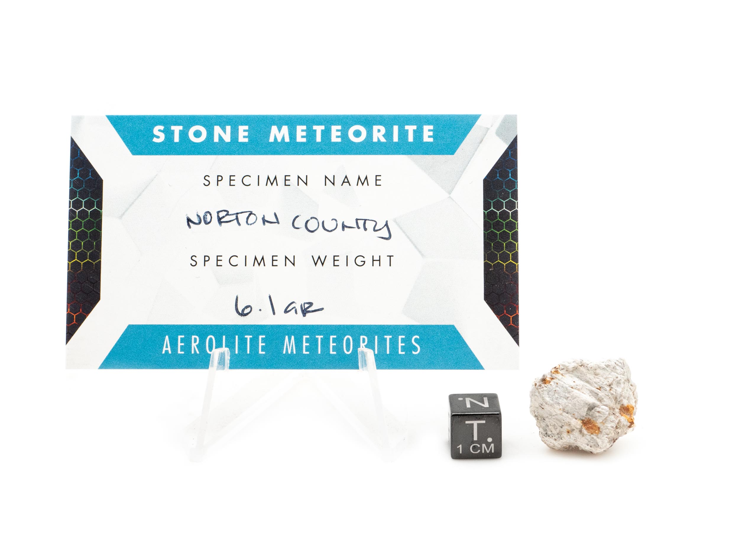 Meteorite label Norton County