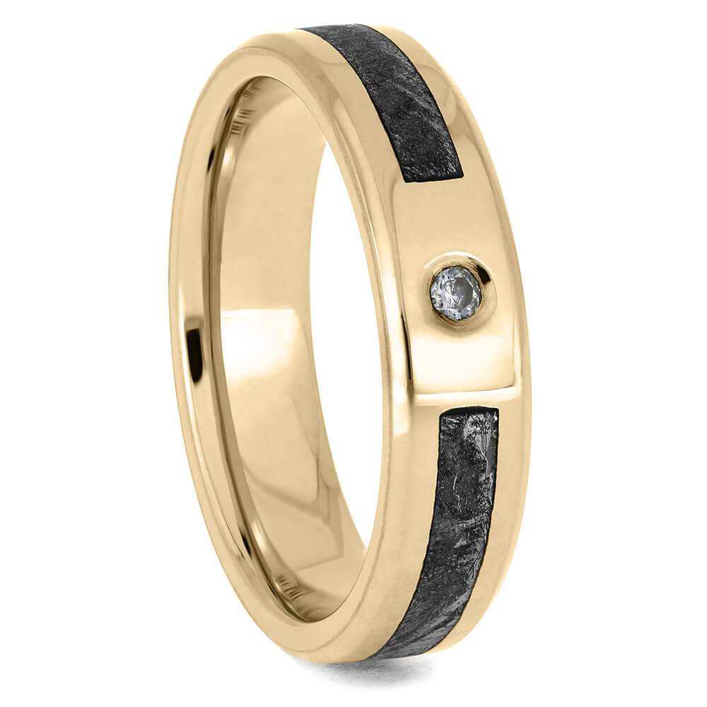 14k Gold Snake Ring Goldenstar 0.17Ct.White Diamond Ring