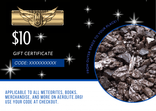 meteorite gift card
